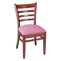 Cherry Wood Chair With Cushion